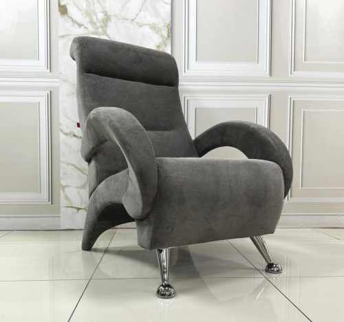 Кресло для отдыха Неаполь Модель 7 (Ткань Темно-серый Verona Antrazite Grey)